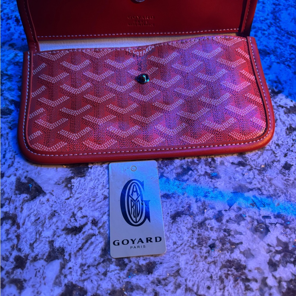 Goyard Red Wallets with Geometric Pattern - Picture 4 of 4